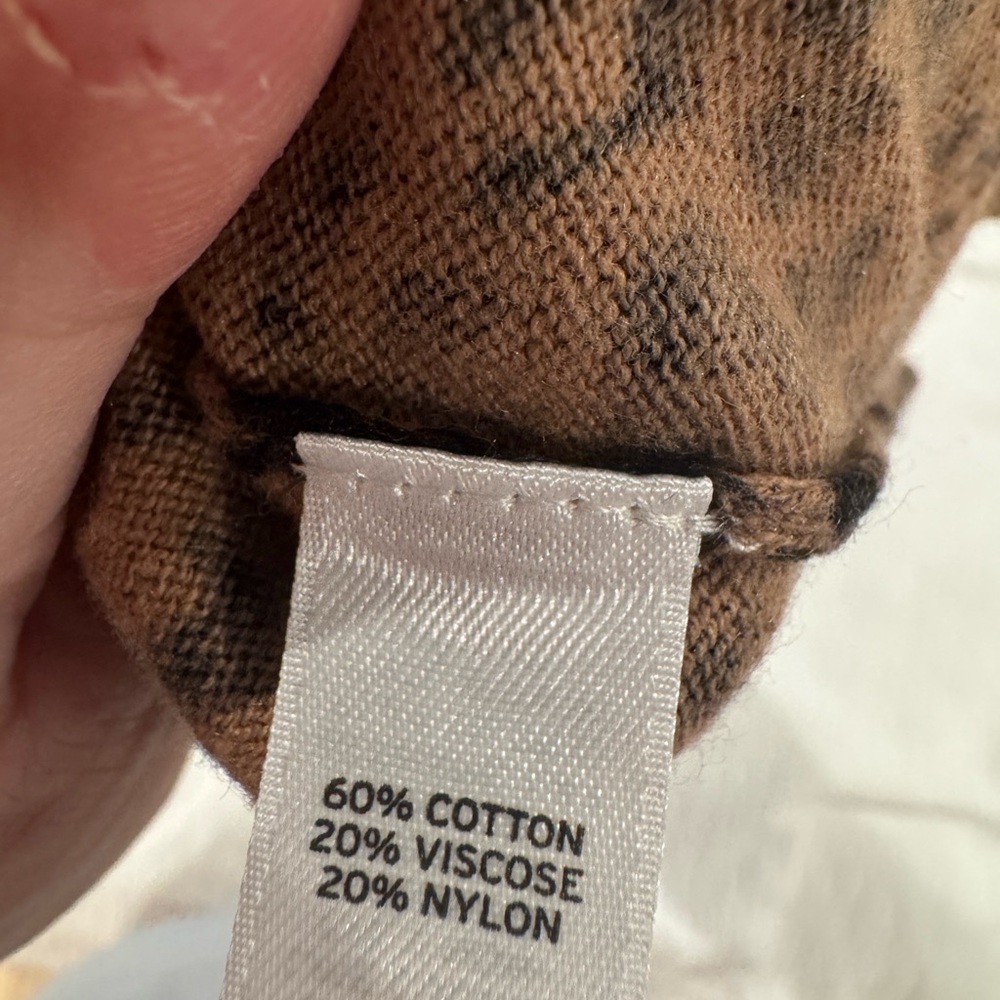 14th & Union Animal Print Button-Up‎ Sweater - Picture 3 of 5